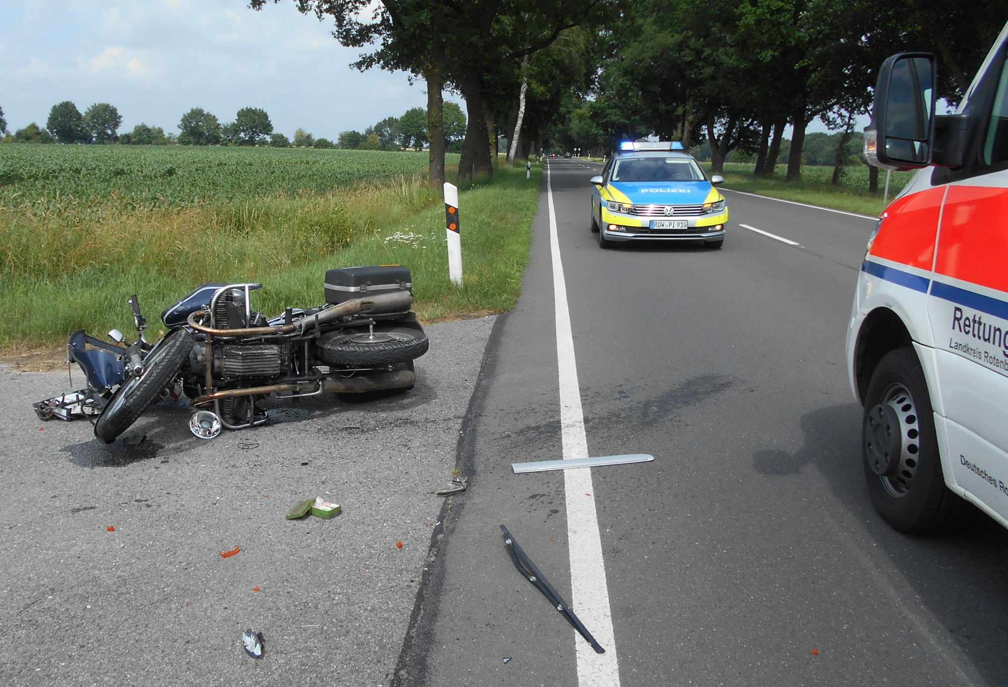 64-jähriger Motorradfahrer Bei Unfall Verletzt - Polizei Sucht Zeugen ...