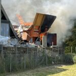 Bubendorf BL:  Brennende Schredder-Maschine erfordert Feuerwehreinsatz
