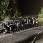 Gundetswil TG / Autobahn A7: Fahrzeug in Brand geraten
