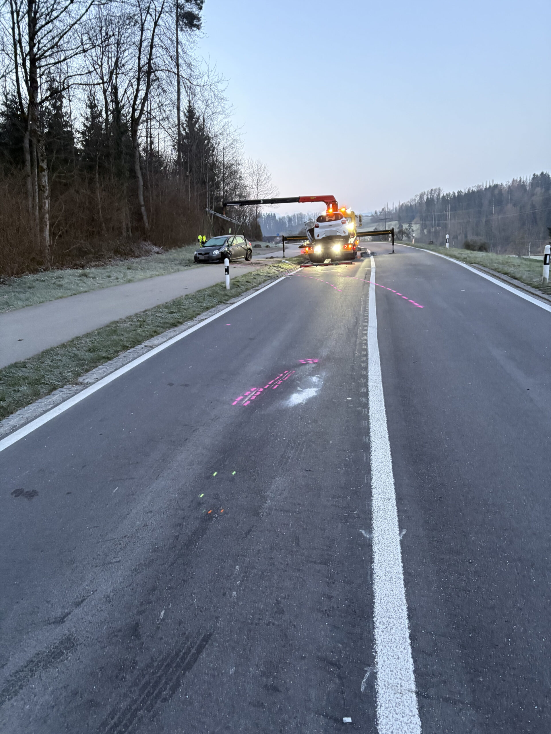 Hohentannen TG: Frontalcrash in S-Kurve – Lenker ohne Führerausweis unterwegs