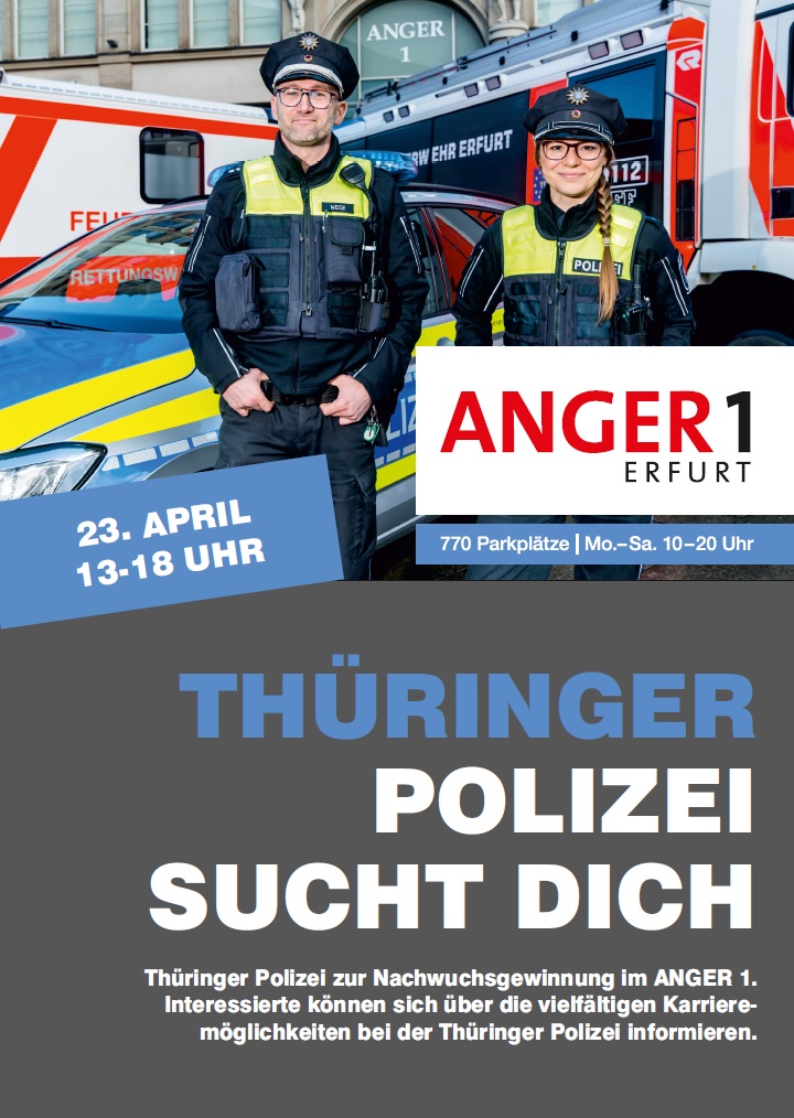 Erfurt, Thüringen: Polizei lädt zum Info-Event mit Einblick ins SEK