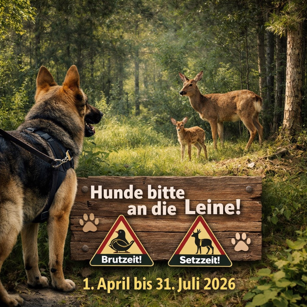 Winterthur ZH: Leinenpflicht im Wald – Polizei schützt Wildtiere in Brutzeit