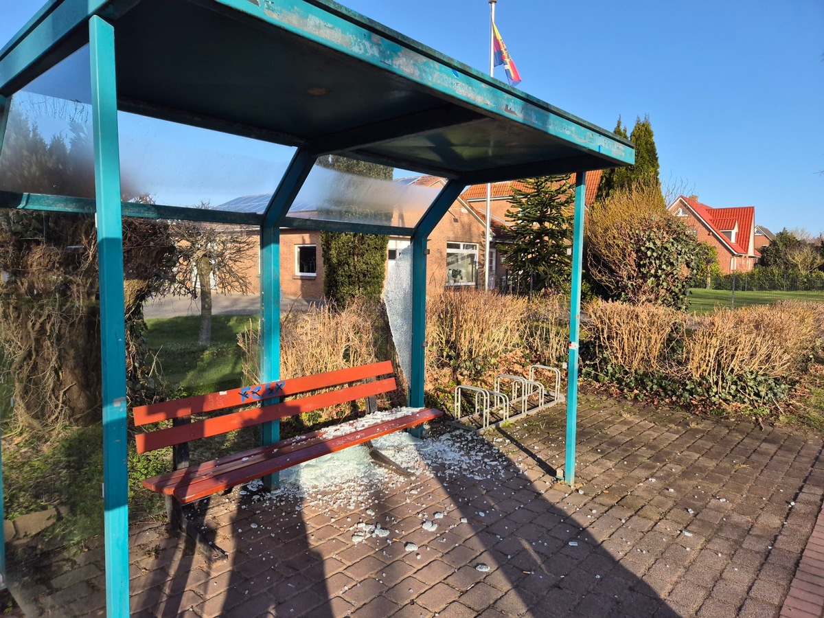 Bredstedt, Schleswig-Holstein: Wiederholter Vandalismus – Haltestelle erneut zerstört