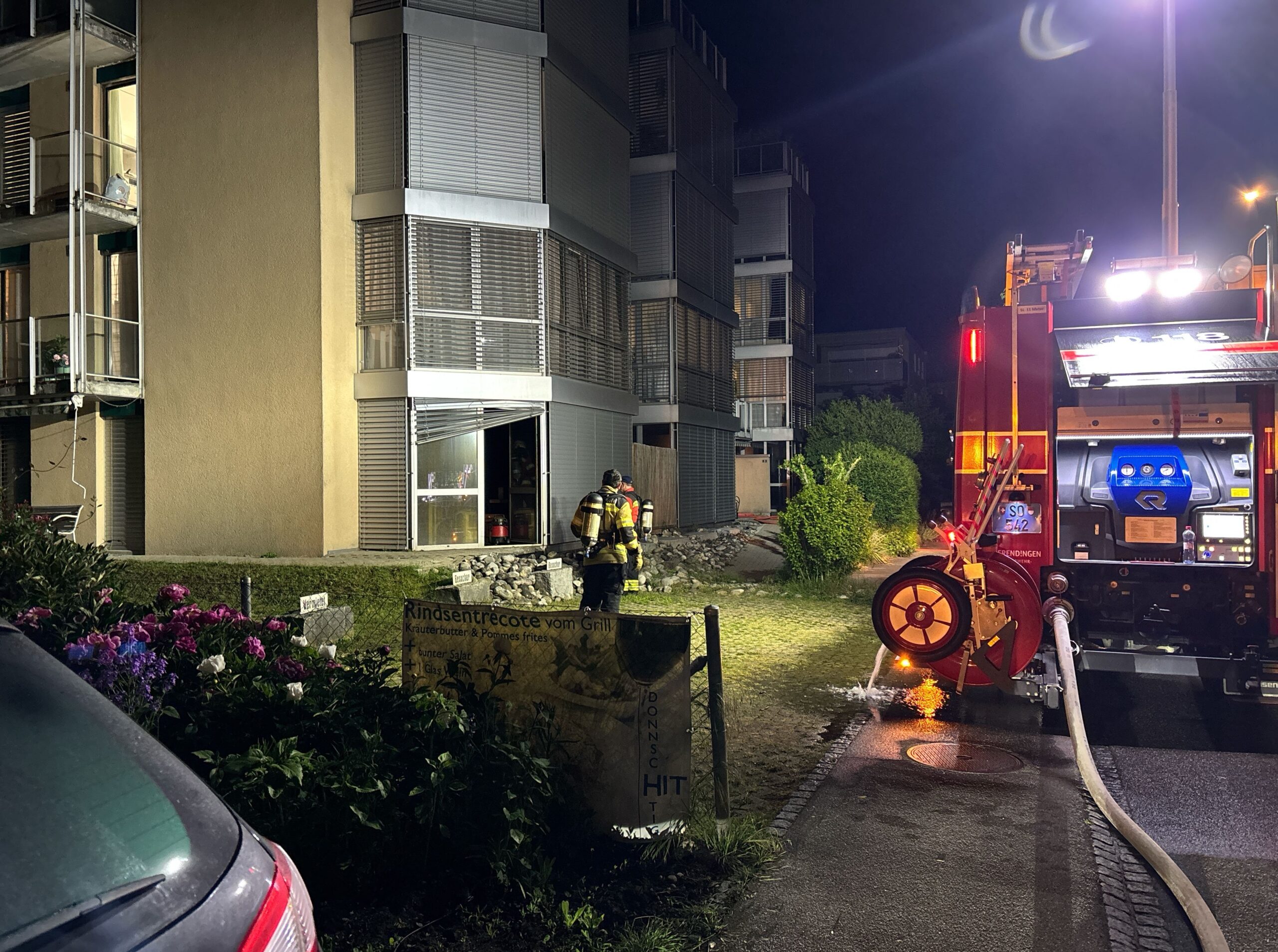 Derendingen SO: Rauchentwicklung löst Feuerwehreinsatz in Mehrfamilienhaus aus