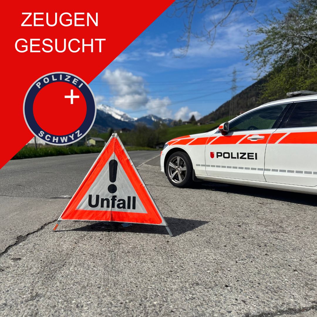 Wollerau SZ: Polizei sucht weisses Auto nach Crash mit 82-jährigem Velofahrer