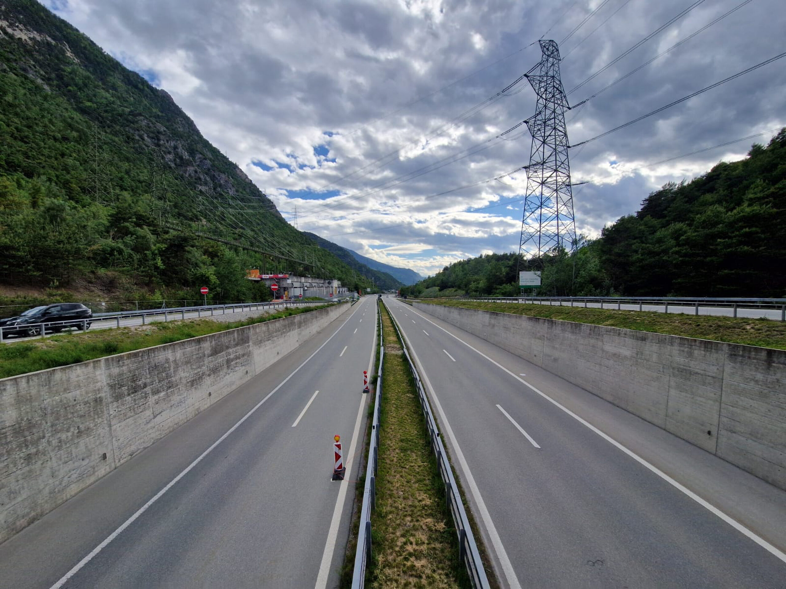 Sierre VS: Nächtliche Sperrungen auf der A9 wegen neuer Verkehrsführung
