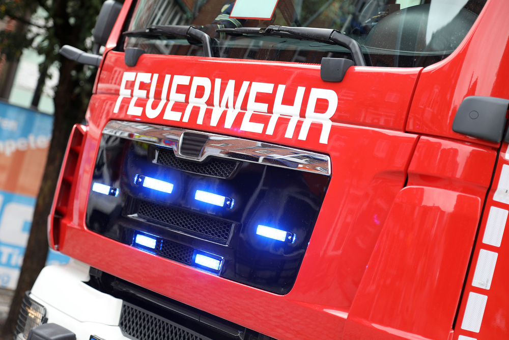 Schöllang, Bayern: Altes Feuerwehrhaus durch Brand verwüstet