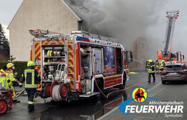 Mönchengladbach, Nordrhein-Westfalen: Brand in Lackierbetrieb – keine Verletzten