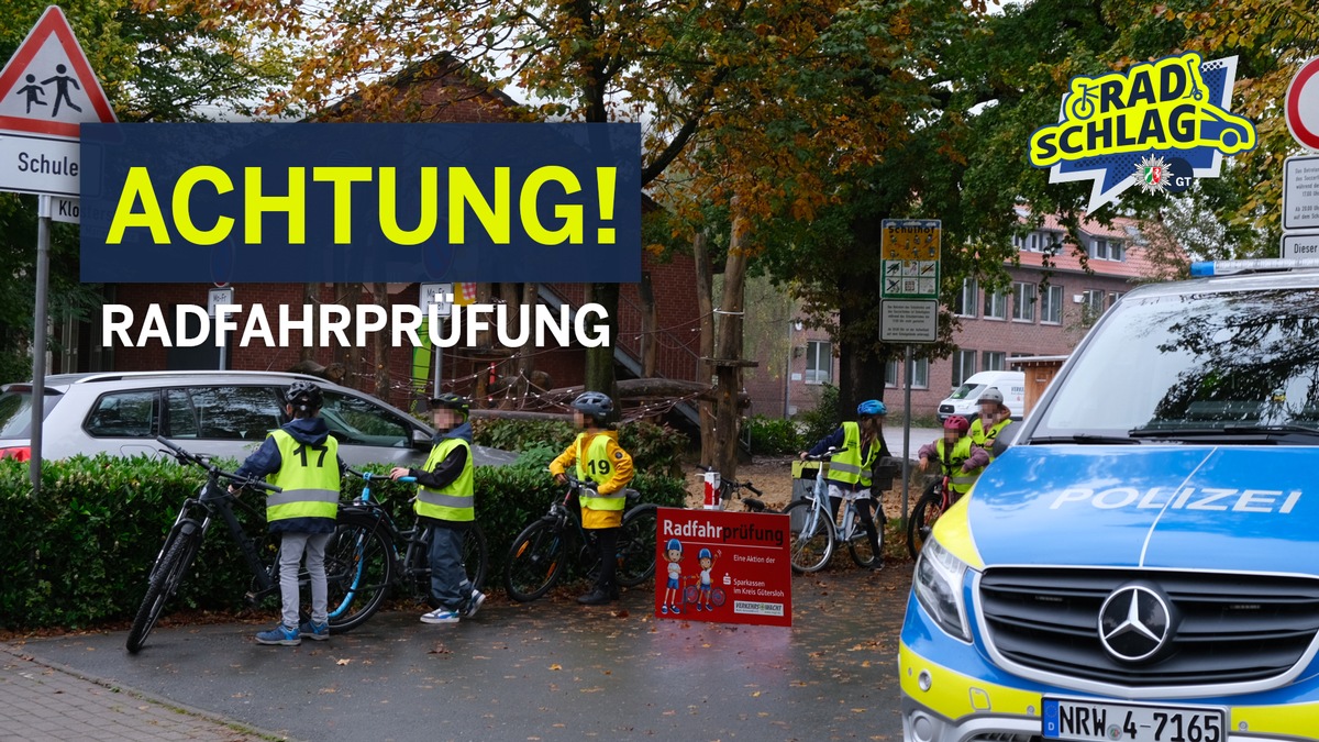 Rheda-Wiedenbrück, NRW: Viertklässler legen Radfahrprüfung im Straßenverkehr ab