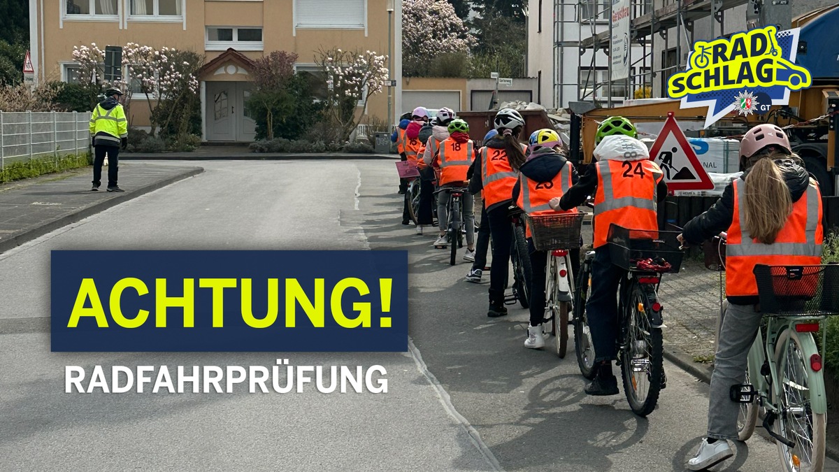 Langenberg, Nordrhein-Westfalen: Viertklässler starten zur Radfahrprüfung