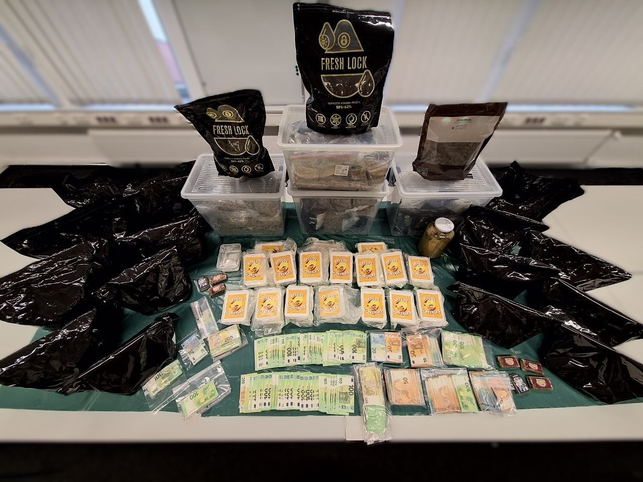Rostock, MV: Polizei hebt mutmaßlichen Drogenring aus – 65 Kilo sichergestellt