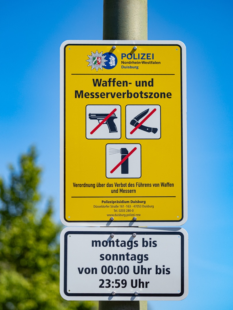 Duisburg, Nordrhein-Westfalen: Altmarkt wird zur Waffenverbotszone