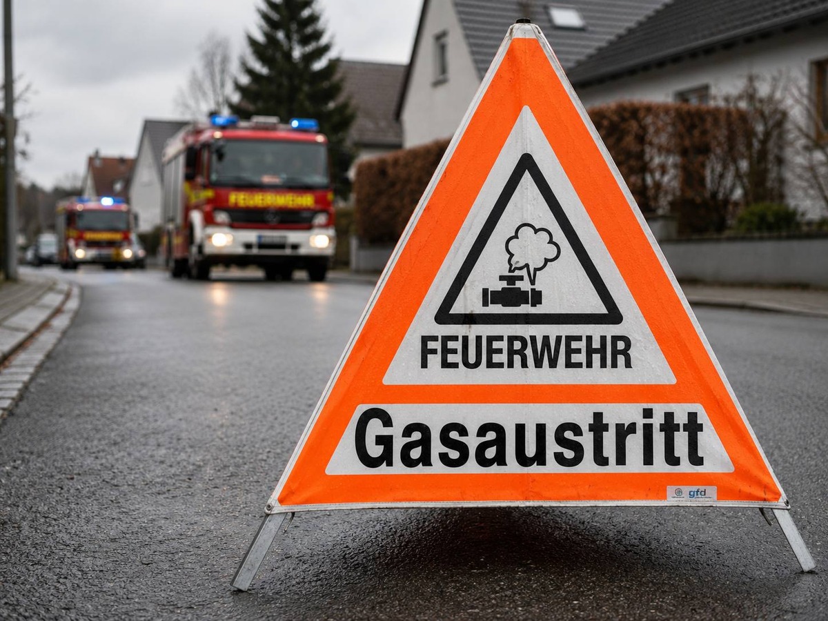 Bad Oeynhausen, Nordrhein-Westfalen: Bagger beschädigt Gasleitung – Anwohner evakuiert