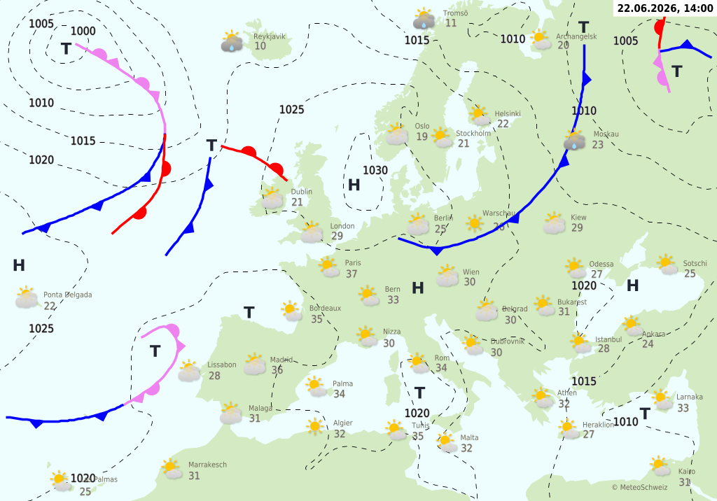 Wetter-am-Montag-22-06-2026-Sonne-Bise-und-lokale-Gewitter-in-den-Alpen