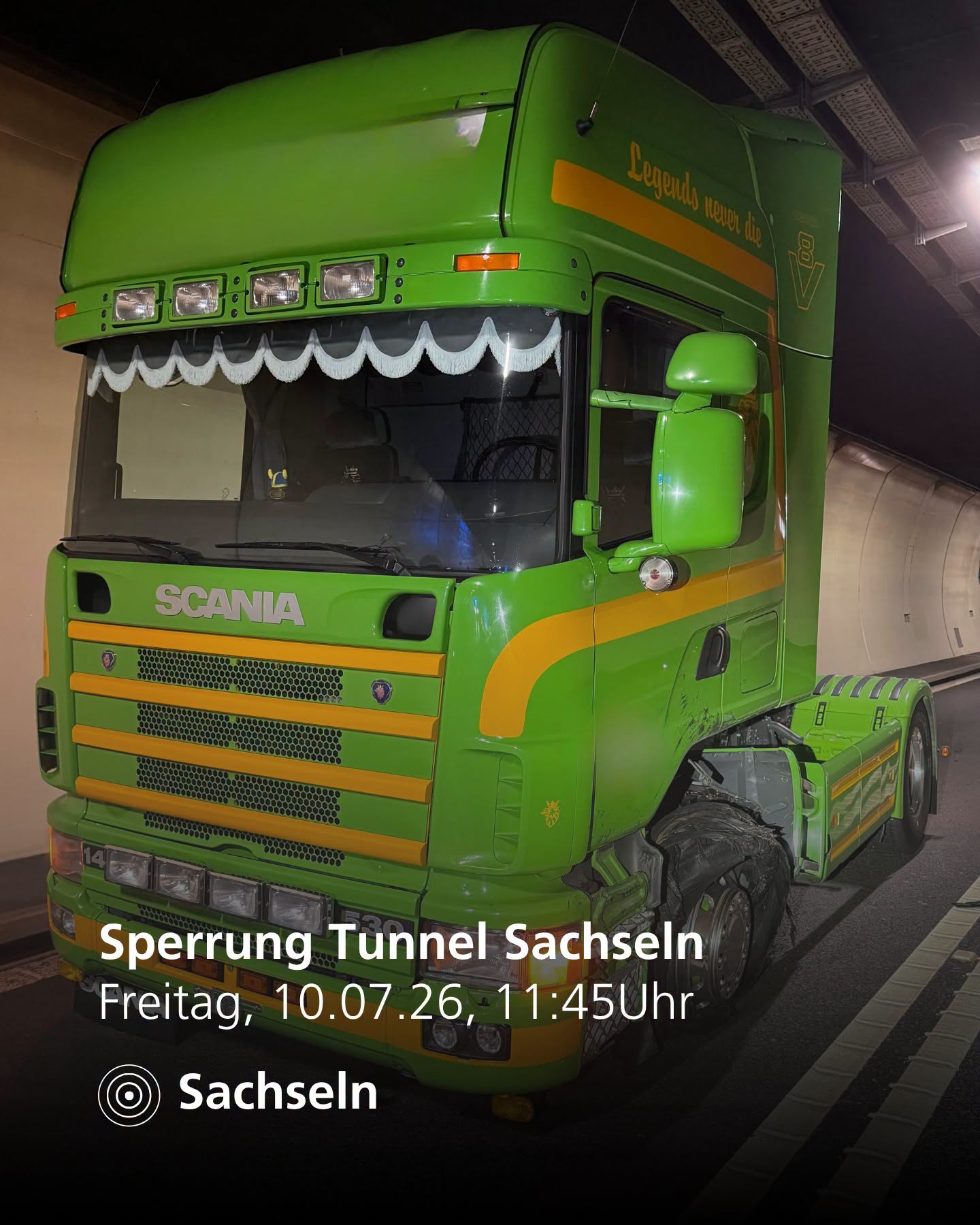 Sachseln-OW-Reifenplatzer-legt-Tunnel-f-r-vier-Stunden-lahm-Fahrer-verhindert-Ungl-ck